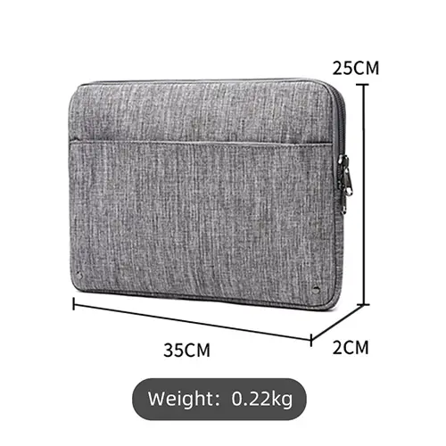 Slim, Lightweight Polyester Laptop Sleeve with Front Pocket